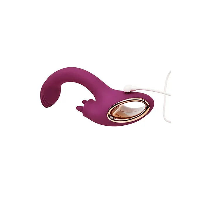 Adam & Eve ROSE GOLD CLIT TICKLER USB Rechargeable Rabbit Vibrator Adam & Eve