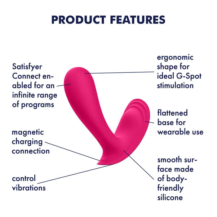 Satisfyer Top Secret Wearable Vibrator With App Control Secondary image