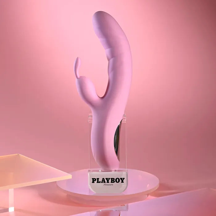 Playboy Pleasure RUB ME RIGHT USB Rechargeable Thrusting Rabbit Vibrator Secondary image