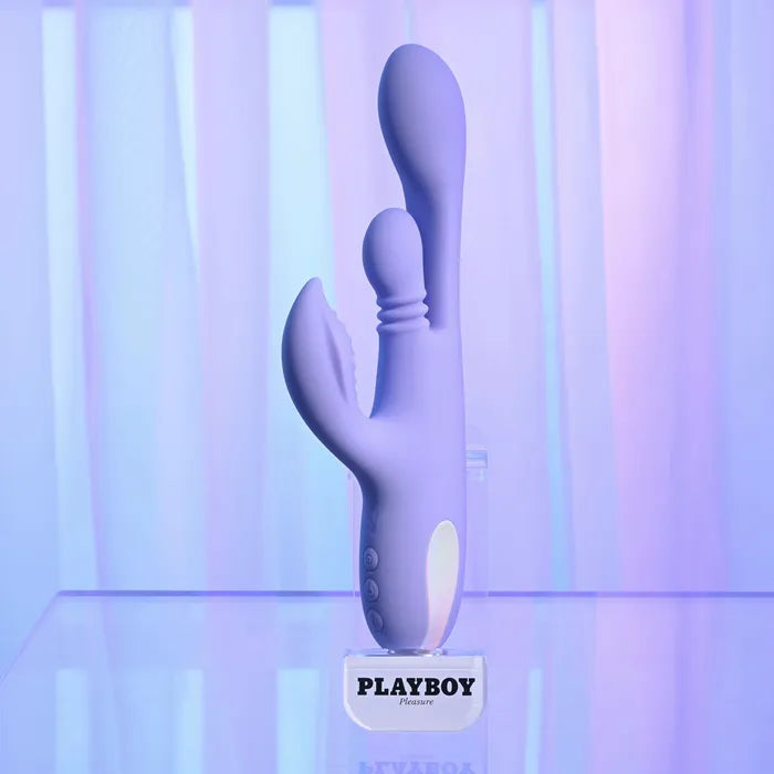 Playboy Pleasure NUBBIN RUBBIN USB Rechargeable Thrusting Rabbit Vibrator Secondary image