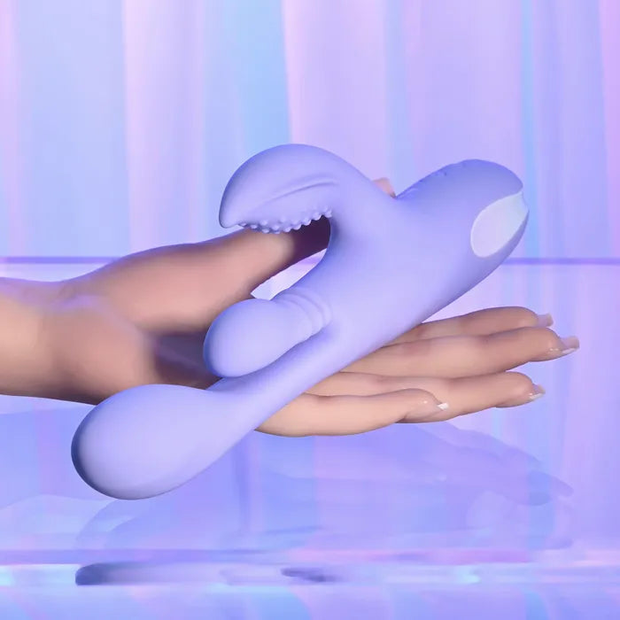 Playboy Pleasure NUBBIN RUBBIN USB Rechargeable Thrusting Rabbit Vibrator Playboy Pleasure