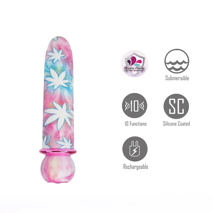 Maia JAGUAR 420 Tie Die USB Rechargeable Bullet Vibratoe 10.1cm Secondary image
