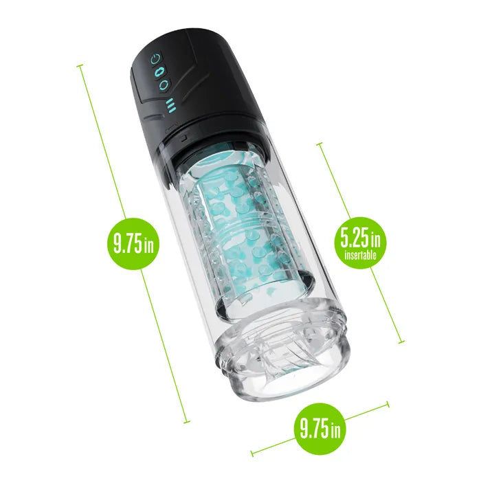 Blush Novelties M For Men Whirlwind Pro USB Rechargeable Rotating & Sucking Auto Stroker Blush Novelties