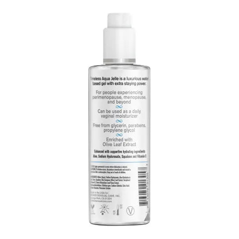 Wicked Simply Timeless Aqua Jelle Water Based Anal Lubricant 4 Oz Bottle Secondary image