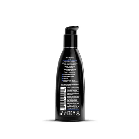 Wicked Aqua Blueberry Muffin Flavoured Water Based Lubricant 2 Oz Bottle Wicked