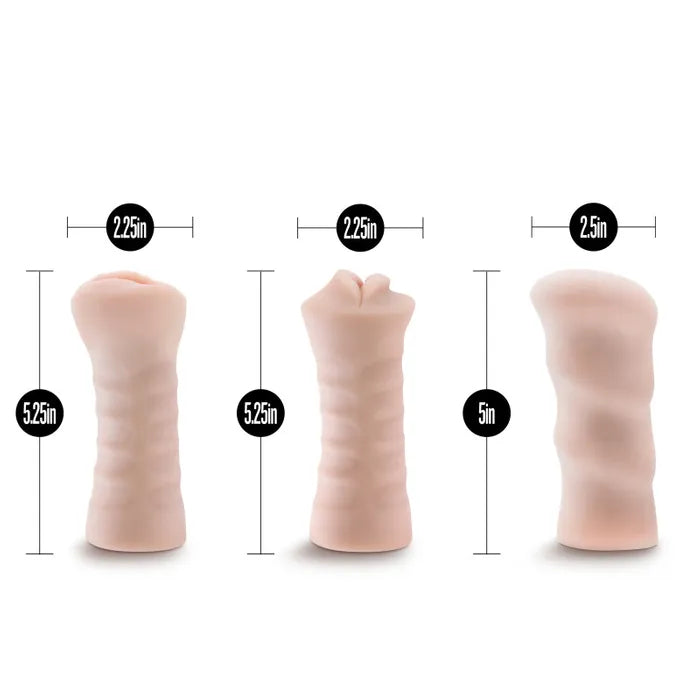 Blush Novelties M For Men Self Lubricating Vibrating Strokers 3 Pack Secondary image