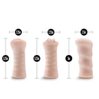 Blush Novelties M For Men Self Lubricating Vibrating Strokers 3 Pack Blush Novelties