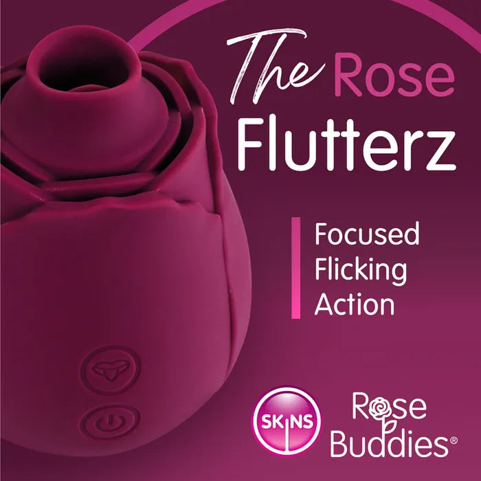 Creative Conceptions Skins Rose Buddies The Rose Flutterz USB Rechargeable Flicking Rose Stimulator Secondary image