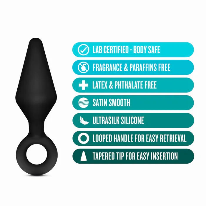 Blush Novelties Anal Adventures Platinum Loop Butt Plug Kit Set Of 3 Sizes Blush Novelties