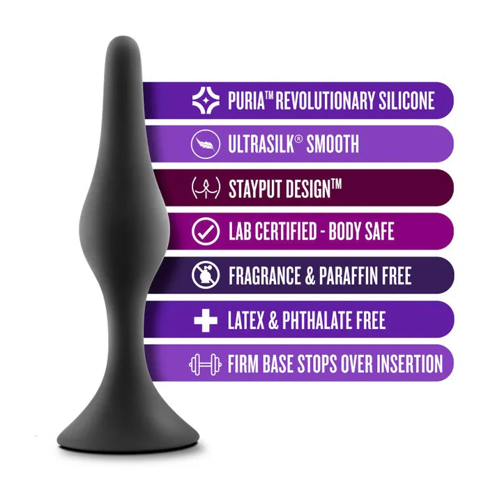 Blush Novelties Anal Adventures Platinum Silicone Beginner Butt Plug Kit Set Of 3 Sizes Blush Novelties