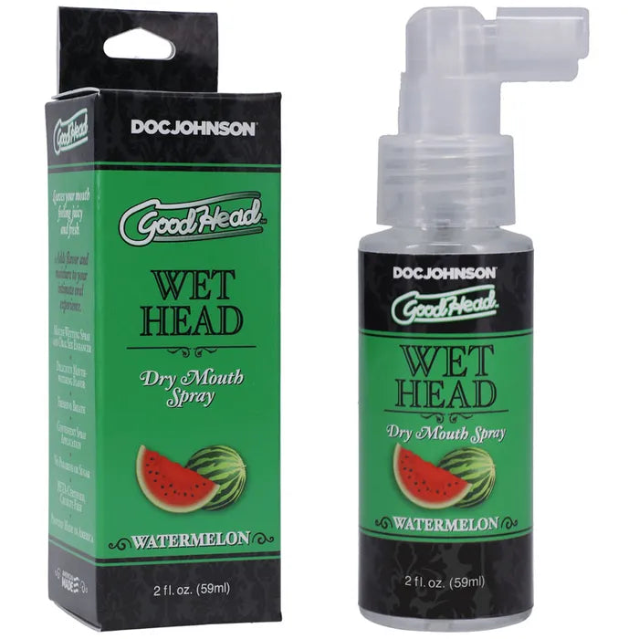 Doc Johnson GoodHead Wet Head Dry Mouth Spray Flavoured 59ml Bottle Doc Johnson