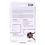 Sportsheets S&M Exs & Ohs Cross Cuffs Restraints Sportsheets