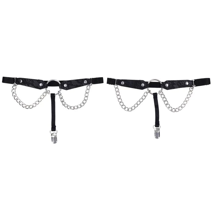 Sportsheets Sex & Mischief Bondage Collar Sex & Mischief Chain Lace Garters Sportsheets