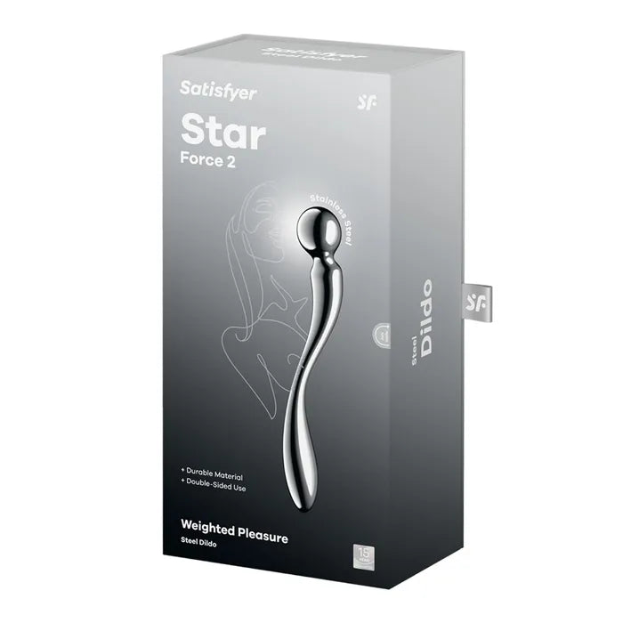 Satisfyer Star Force 2 Chrome Steel Dildo 22cm Satisfyer