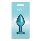 NS Novelties Rear Assets Medium Butt Plug 8.2cm Iridescent Teal NS Novelties