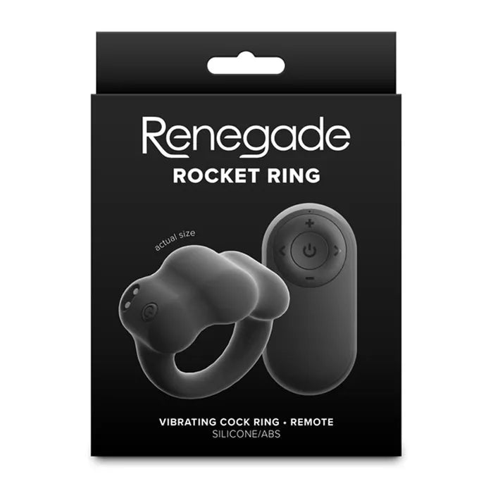 NS Novelties Renegade Rocket Ring USB Rechargeable Vibrating Cock Ring With Wireless Remote NS Novelties