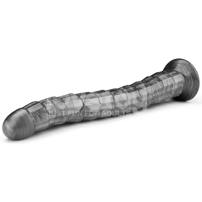 Lovetoy King Sized Vibrating Vibrax Slider USB Rechargeable Vibrating Dildo Grey Lovetoy