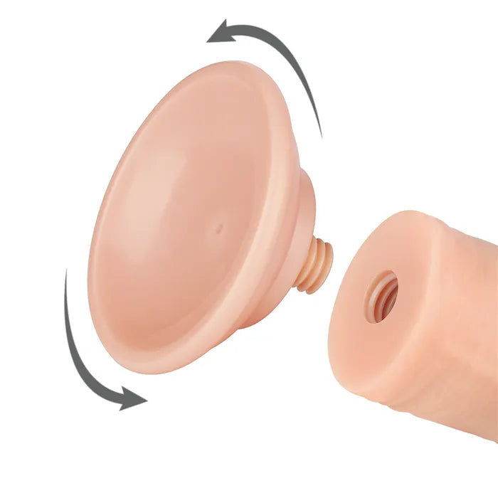 Lovetoy Sliding Skin Dual Layer Dong With Flexible Skin 8 Inch Flesh