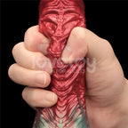 Lovetoy Aerosx Dual Density Inflatable Inflatable Fantasy Dildo 8 Inch Red / Green Lovetoy
