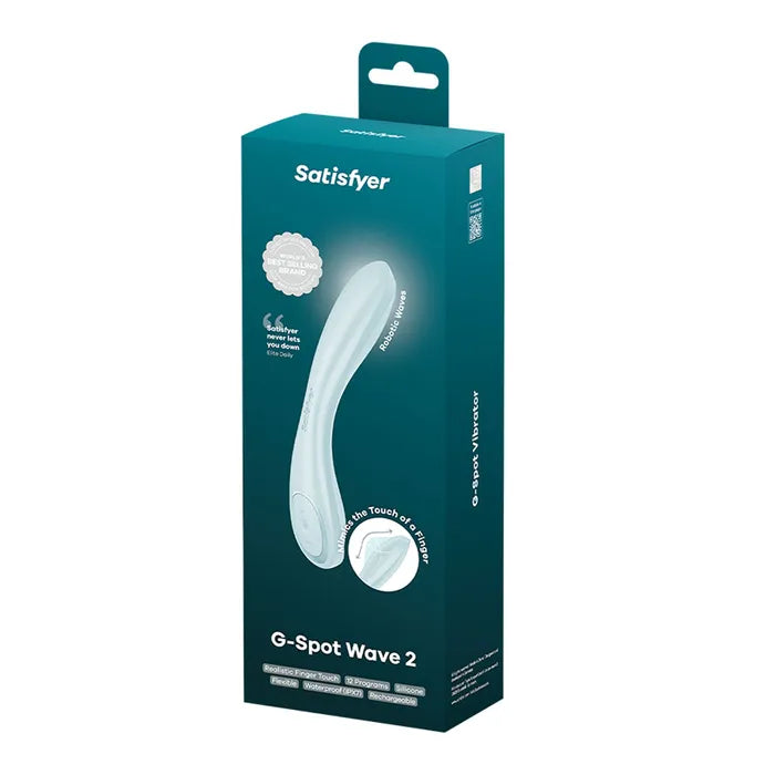 Satisfyer Wave 2 USB Rechargeable Flicking Tip G Spot Vibrator 23.6cm Satisfyer