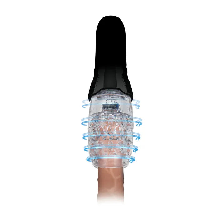 Zolo The Original Gawk Gawk USB Rechargeable Vibrating, Rotating & Thrusting Masturbator Clear