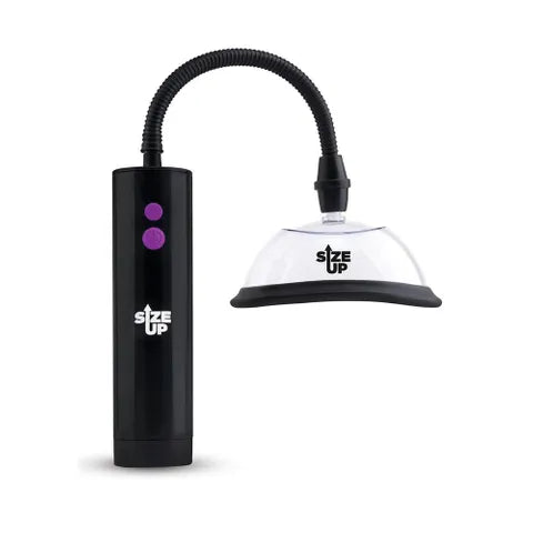 XGEN Products Size Up Rechargeable Power Plumper Pussy Pump With Interchangeable Chambers Clear Secondary image