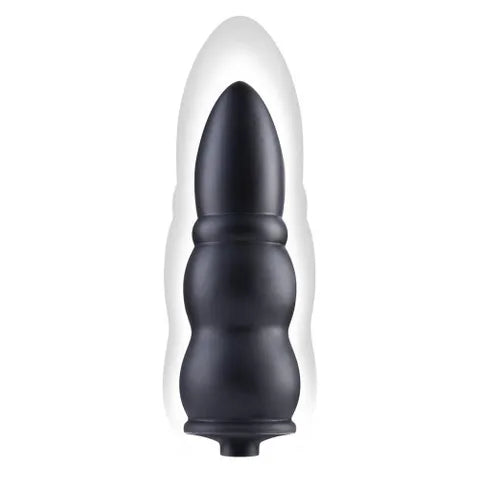 XGEN Products Size Up Ripple Inflatable Butt Plug Black Secondary image