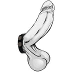 C1 Releasing Boneyard Silicone Cock Strap 3Snap Adjustable Cock Ring Black