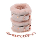 Sportsheets Sex & Mischief Peaches n CreaMe Fur Handcuffs Restraints Peach