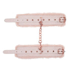 Sportsheets Sex & Mischief Peaches n CreaMe Fur Handcuffs Restraints Peach