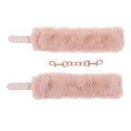 Sportsheets Sex & Mischief Peaches n CreaMe Fur Handcuffs Restraints Peach