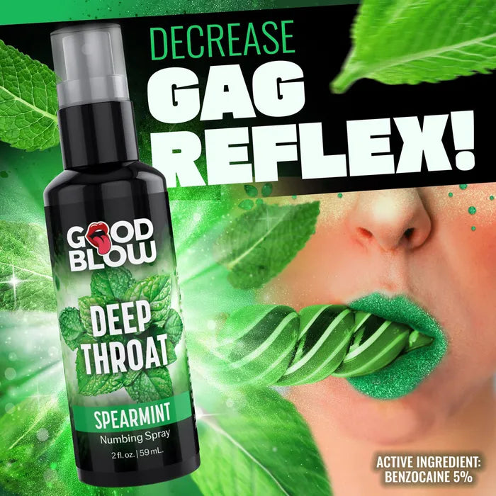 XR Brands Good Blow Deep Throat Spray Spearmint Flavoured Numbing Spray 59ml XR Brands