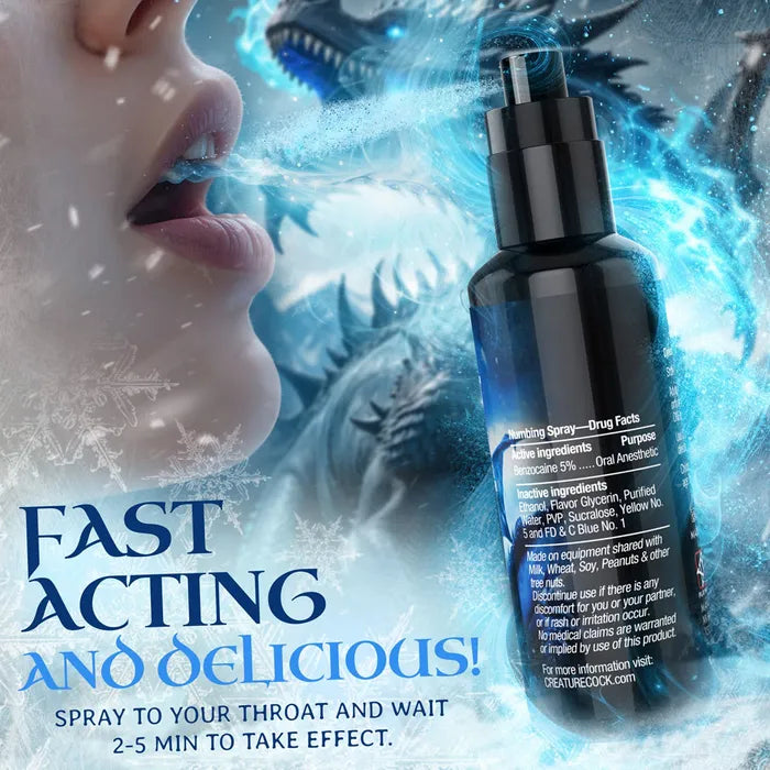 XR Brands Creature Cocks Deep Throat Spray Spearmint Flavoured Numbing Spray 59ml XR Brands