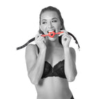 Sportsheets Sex & Mischief Amor Ball Gag Mouth Restraint Red / Black