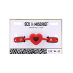 Sportsheets Sex & Mischief Amor Ball Gag Mouth Restraint Red / Black