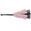 Sportsheets Sex & Mischief Brat Faux Fur Flogger Black Whip With Pink Faux Feather 50cm