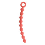 Sex & Mischief Peaches N CreaMe Silicone Anal Beads 23cm Peach Sportsheets
