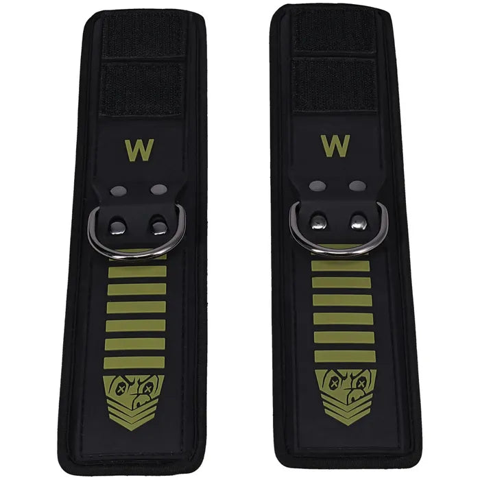 Doc Johnson Fort Troff Tactical Wrist Cuffs Black / Green Secondary image
