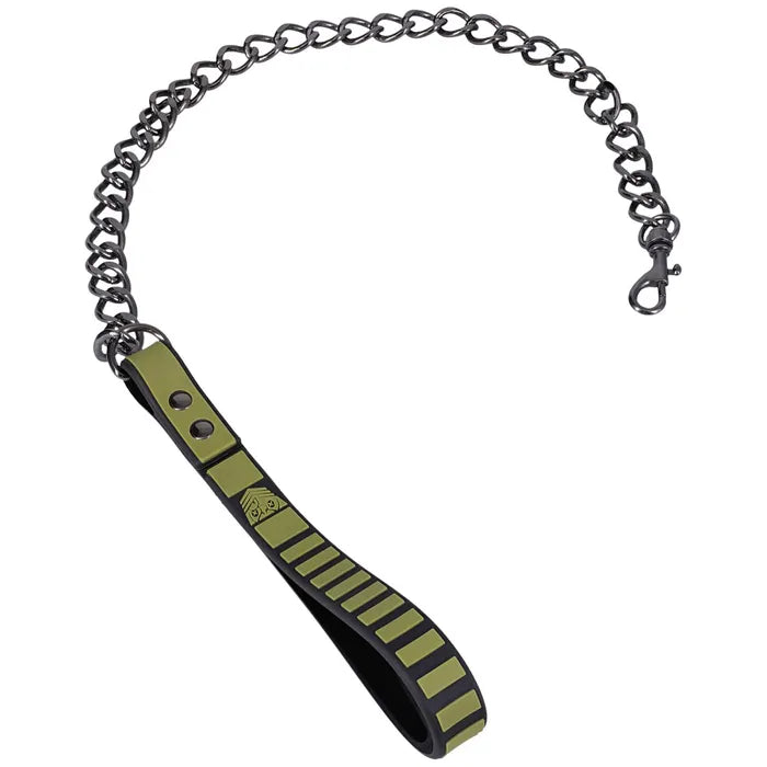 Doc Johnson Fort Troff Tactical Collar & Leash Restraint Black / Green Secondary image