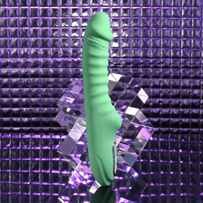Evolved FULL THROTTLE USB Rechargeable Vibrator 24.1cm Mint Green Evolved