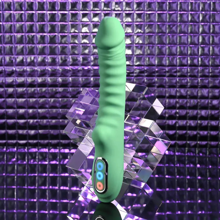 Evolved FULL THROTTLE USB Rechargeable Vibrator 24.1cm Mint Green Evolved
