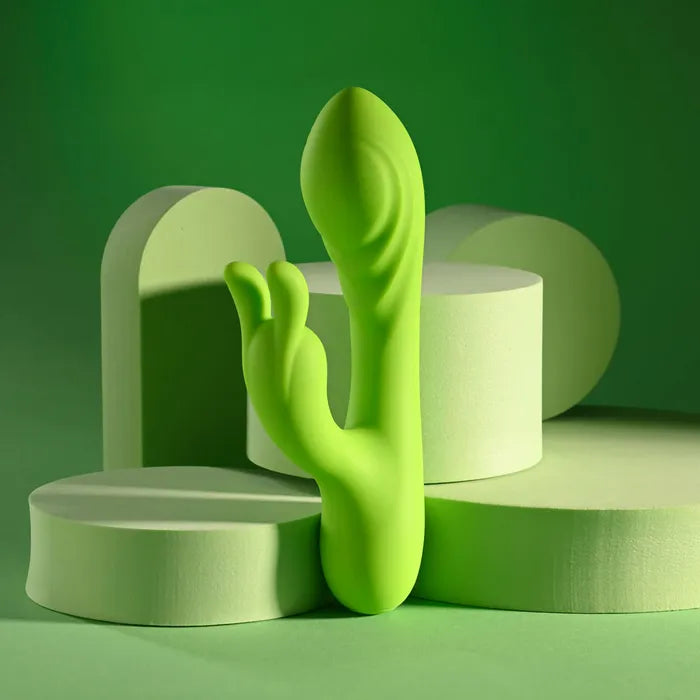 Evolved BRAT BUNNY USB Rechargeable Rabbit Vibrator 16.2cm Green Evolved