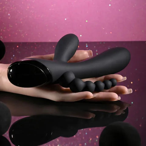 Selopa TRIPLE ACES USB Rechargeable Triple Stimulator Vibrator 19.7cm Black Secondary image