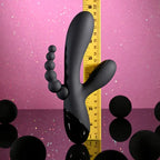 Selopa TRIPLE ACES USB Rechargeable Triple Stimulator Vibrator 19.7cm Black Selopa