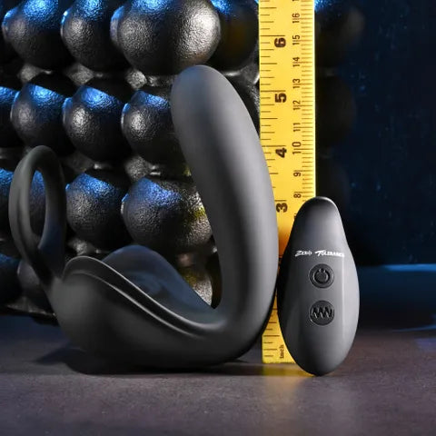 Zero Tolerance BALLIN OUT USB Rechargeable Prostate Massager With Cock Ring & Wireless Remote Black Zero Tolerance