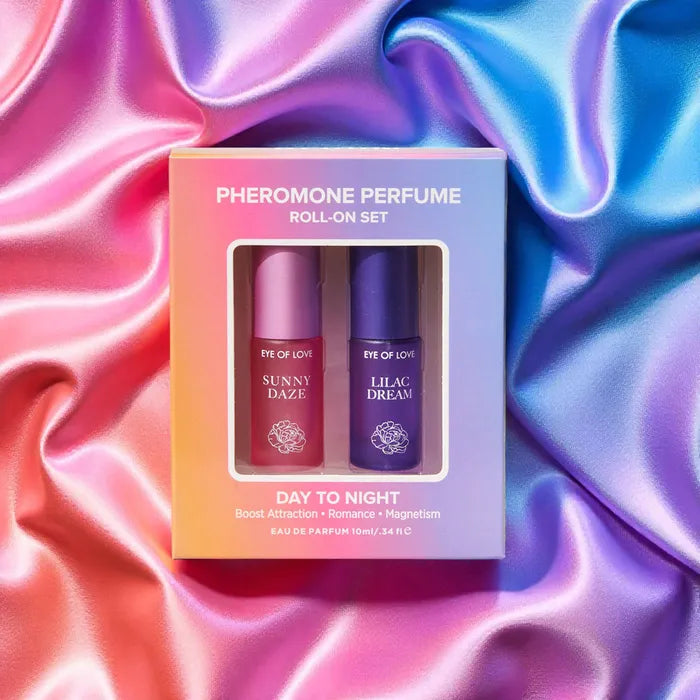 Eye Of Love Love In Bloom Pheromone Perfume Roll On Set Day To Night (Sunny Daze & Lilac Dream) For Women To Attract Men 10ml Eye Of Love Main image