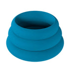 Shots Toys LEVELZ Wide O Silicone Cock Ring Set Of 3 Sizes L / XL / 2XL Teal Shots Toys