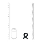 Shots Toys LEVELZ Pencil Liquid Silicone Cock Ring Black Shots Toys