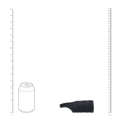 Shots Toys LEVELZ Silicone Cock Ring & Ribbed Sleeve Black Shots Toys