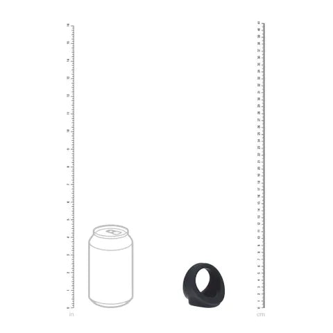 Shots Toys LEVELZ Silicone Cock & Ball Harness Cock & Ball Ring Black Secondary image